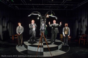 To Kill a Machine, a new full length play written by Welsh writer Catrin Fflur Huws about the life of Alan Turing. Director: Angharad Lee Scriptography Productions Dress Rehearsal May 5 2015 ©keith morris www.artswebwales.com keith@artx.co.uk 07710 285968 01970 611106
